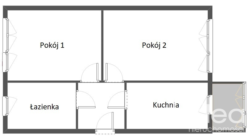 Pomorzany I piętro, balkon do zamieszkania. (5)