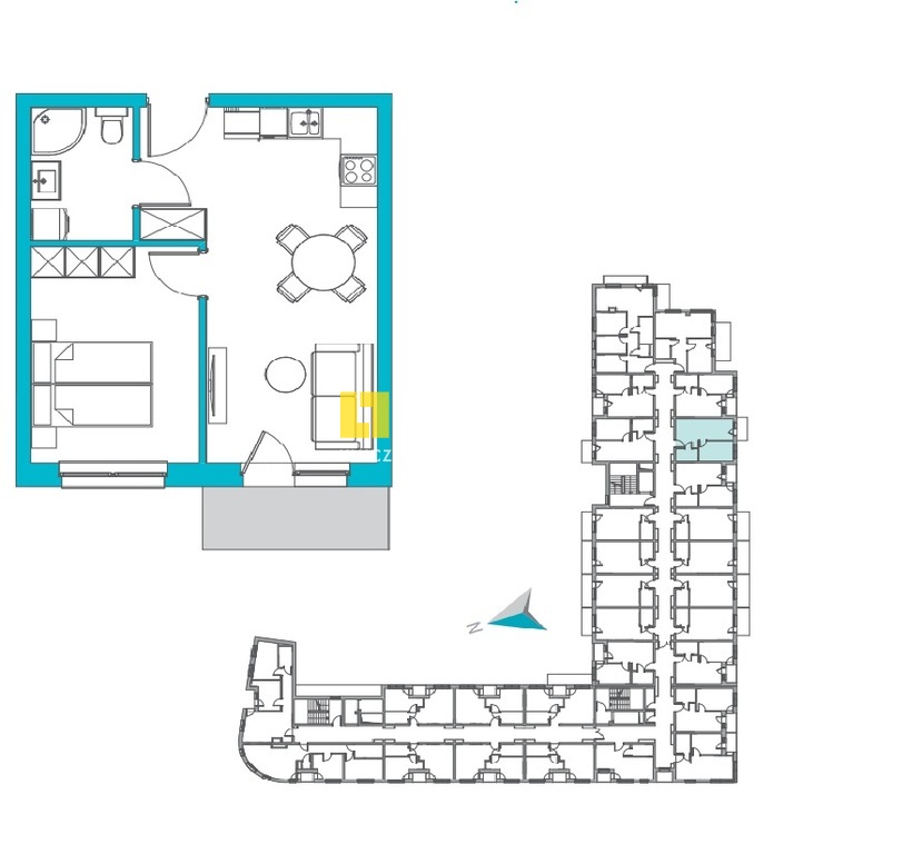 Luksusowe2pokoje,centum,winda,balkon z widokiem (12)