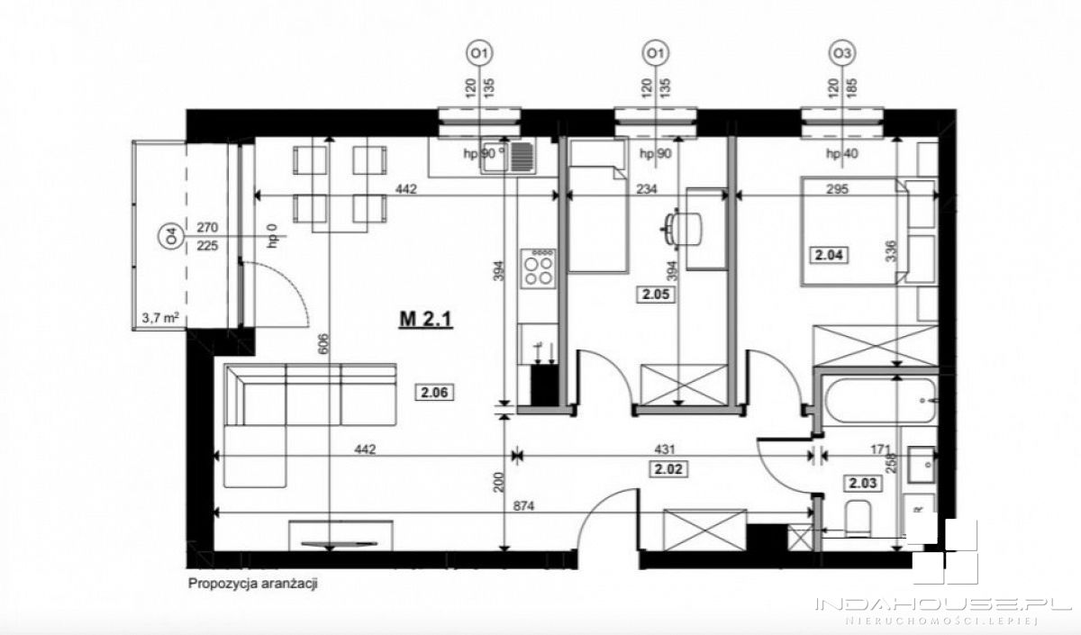 Apartament 3 pokojowy, wykończony na Kołobrzeskiej Pr (18)