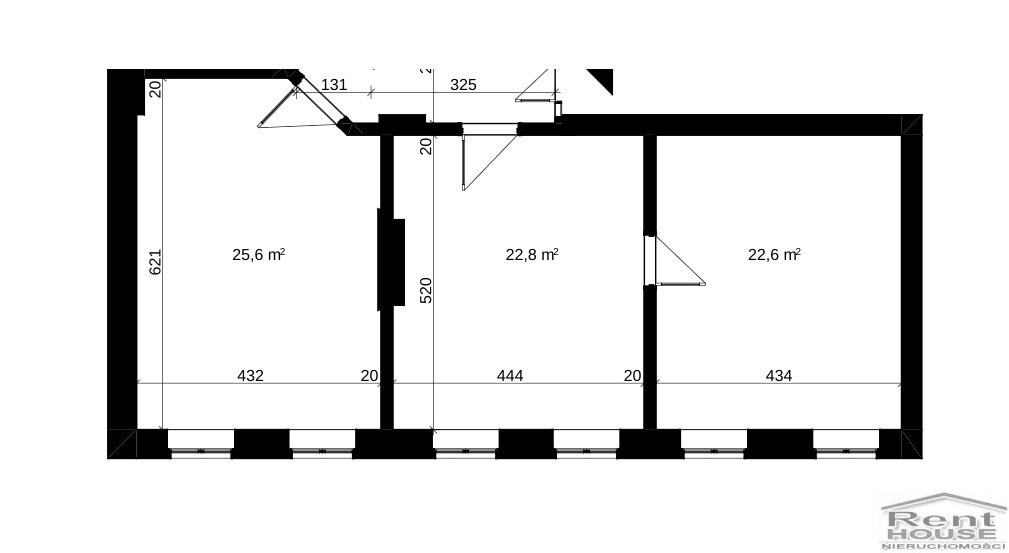 Lokal biurowy, 3 pok w centrum, Szczecin (1)