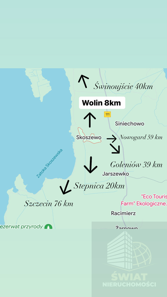 Działka 4824m2 dom 148m2- SKOSZEWO 8km od Wolina (6)