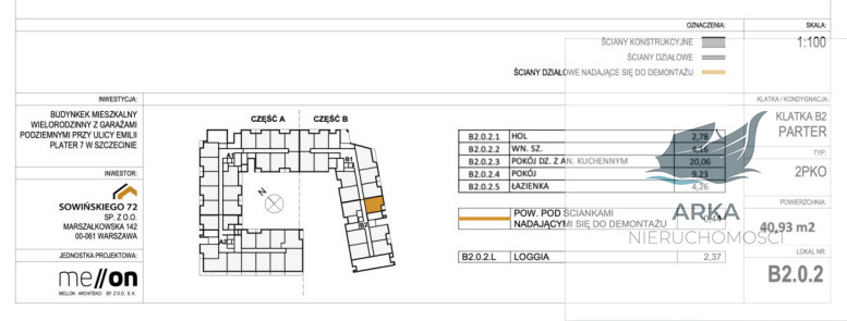 Mieszkanie 2-pokojowe 40,93 m2 z loggią (3)