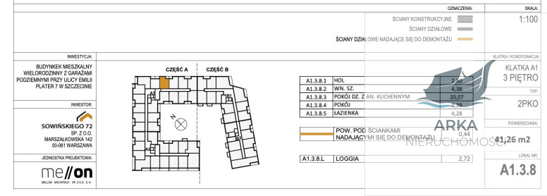 Mieszkanie 2-pokojowe 41,26m2 z loggią (3)