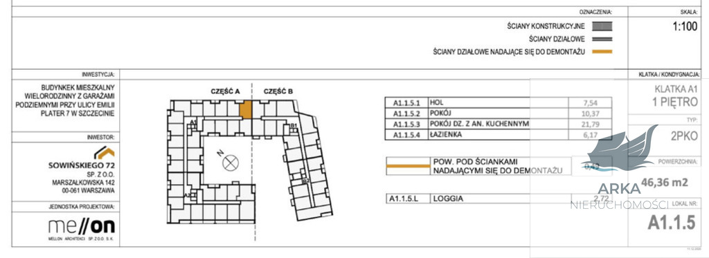 Mieszkanie 2-pokojowe 46.36m2 z loggią (3)