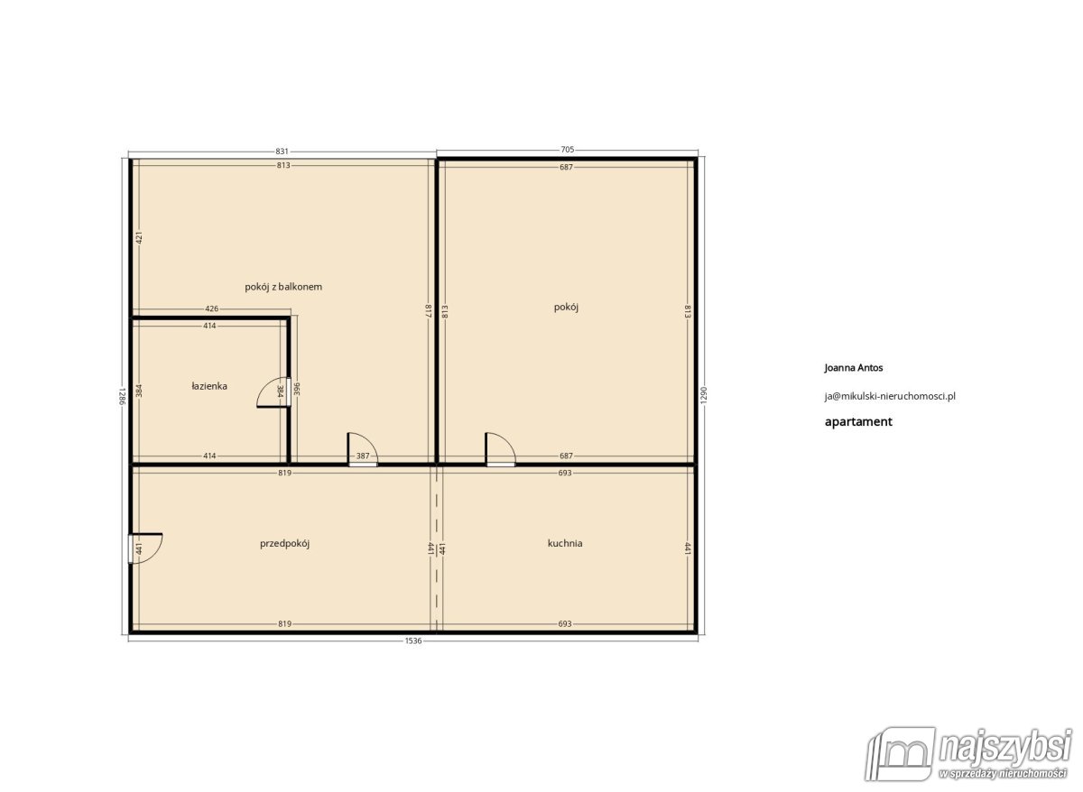 Kołobrzeg - Apartament 2 pok. 300 m od morza (11)