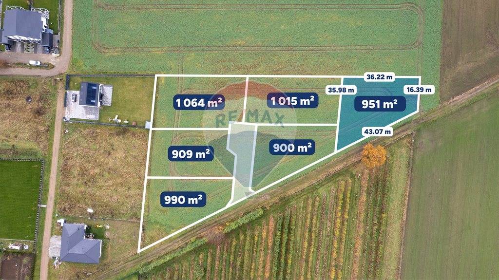 Atrakcyjna działka blisko Koszalina, 951 m² (2)