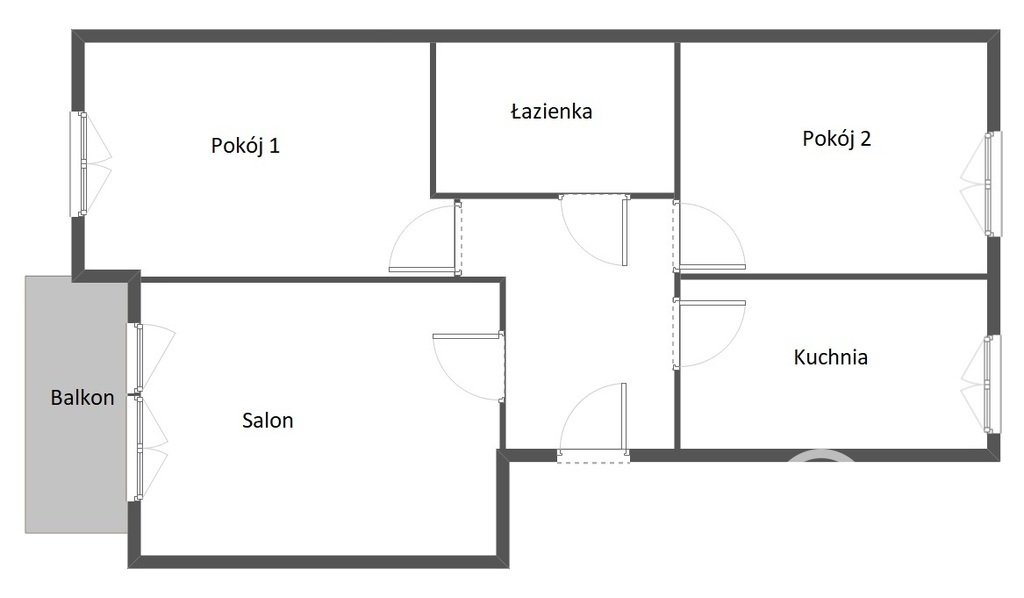 3 pokoje w stanie idealnym, wysoki standard (12)