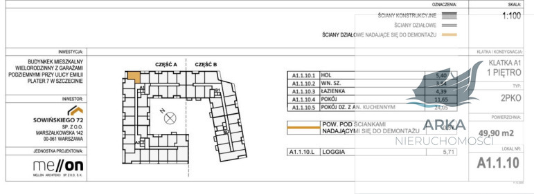 Mieszkanie 2-pokojowe 49.90m2 z loggią (3)