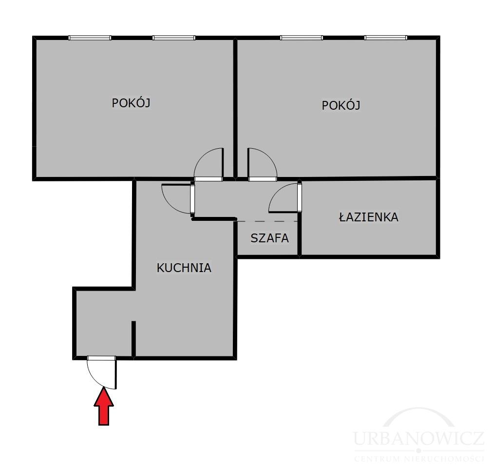 2-pok. mieszkanie, na 2 piętrze przy ul. Piłsudski (8)