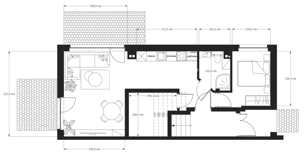 Kołobrzeg Grzybowo Apartament z ogrodem 150 m2 (11)