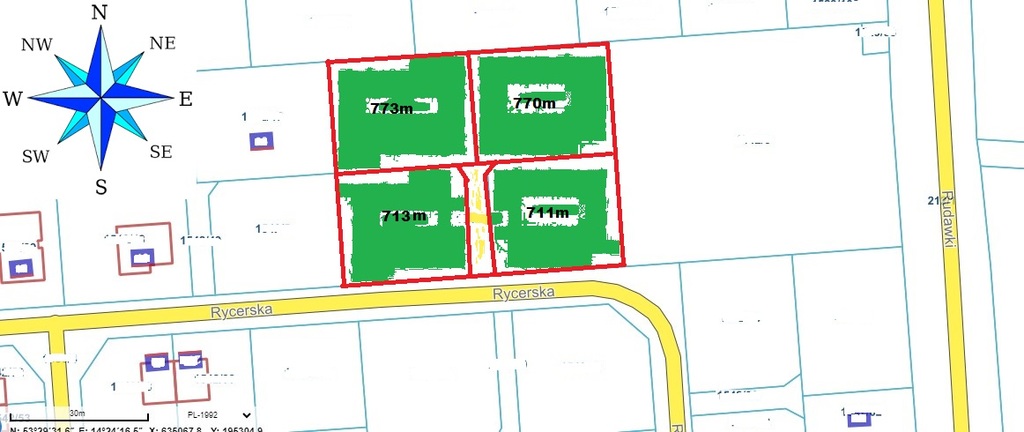 kompleks działek w Dobrej  od 230 zł/1m2 (1)