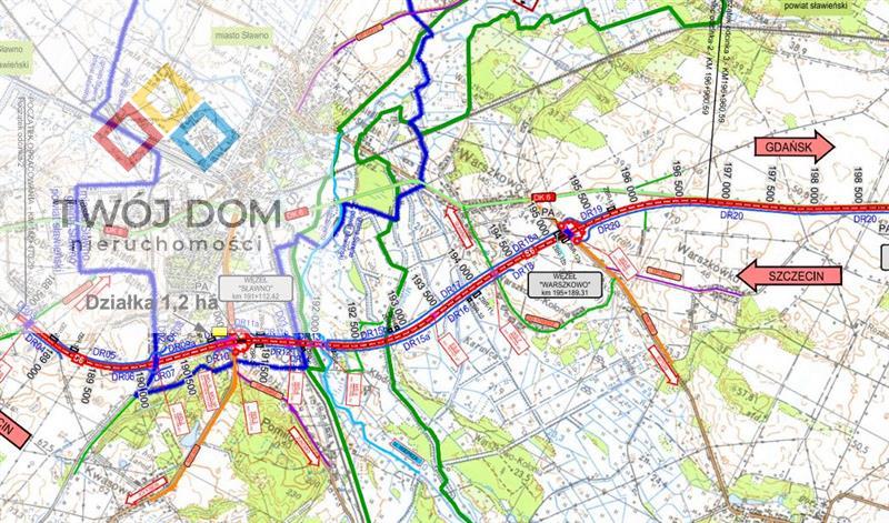 Działka inwestycyjna 1 ha - węzeł Sławno na S6 (2)