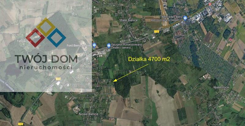 Działka przy lesie, 4700 m2, Nowe Bielice (1)