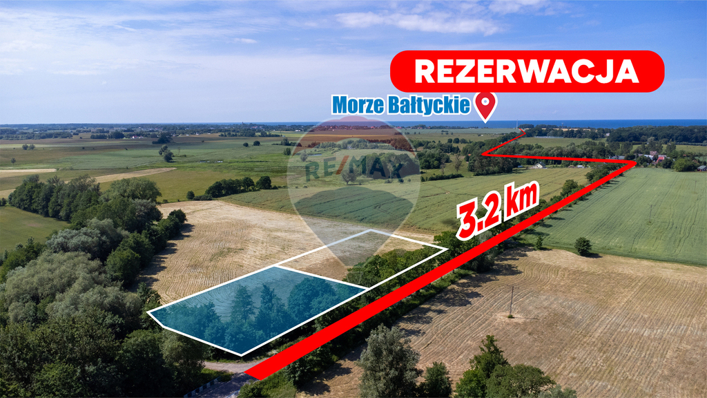 Malownicza działka w Kiszkowie, 3 km od morza! (1)