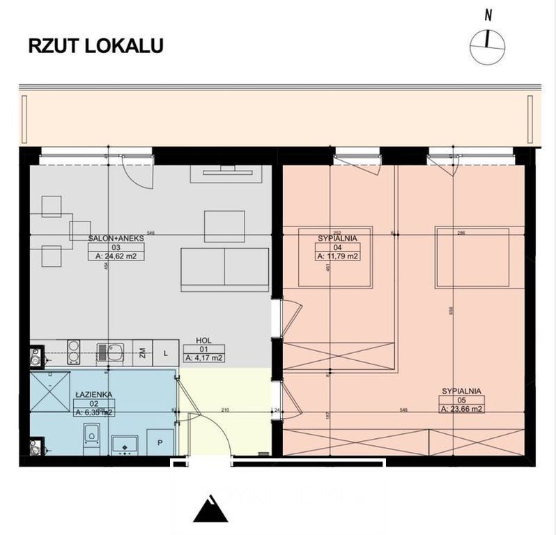 Sianożęty 150m2 do plaży, Apartament 3 pokoje (9)