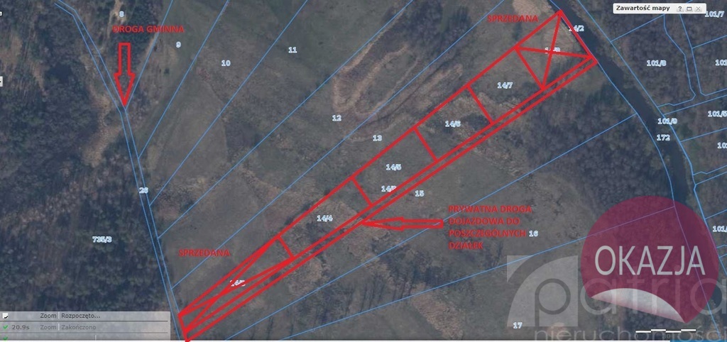 Działki inwestycyjne  nad rzeką Iną 3010 m2 (2)