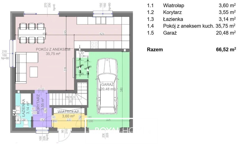 Dom w zabudowie bliźniaczej 5 pokoi, garaż Mierzyn (1)