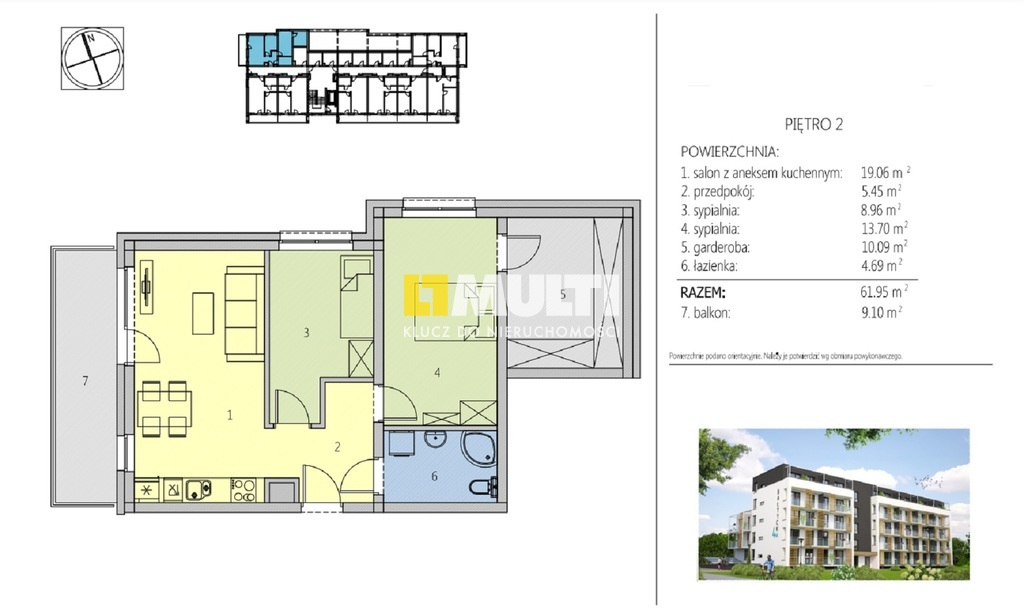 Słoneczne 3 pokoje(62m2),balkon,nowe, blisko morza (2)