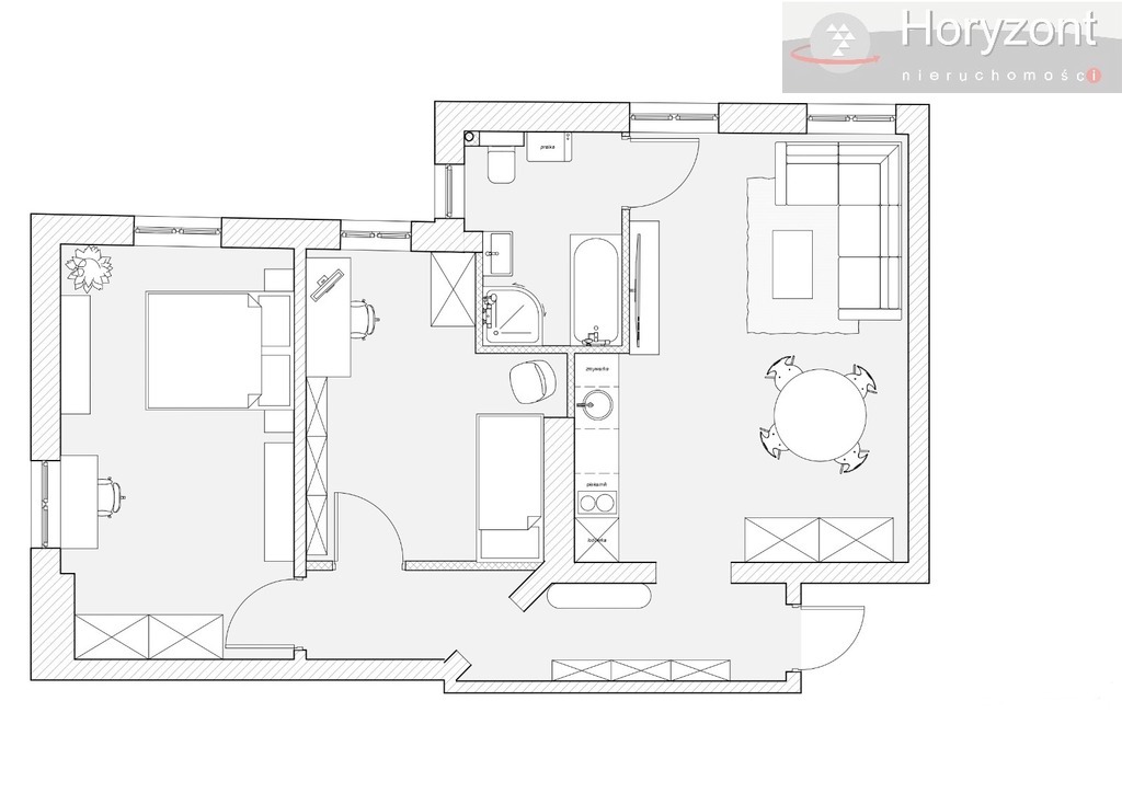 2pok. 68m2, projekt inwestycyjny - Centrum (2)