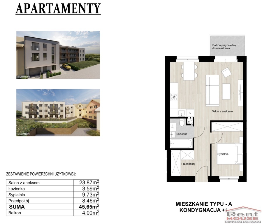 Nowe, 2 pokojowe mieszkanie, balkon, Warszewo (2)