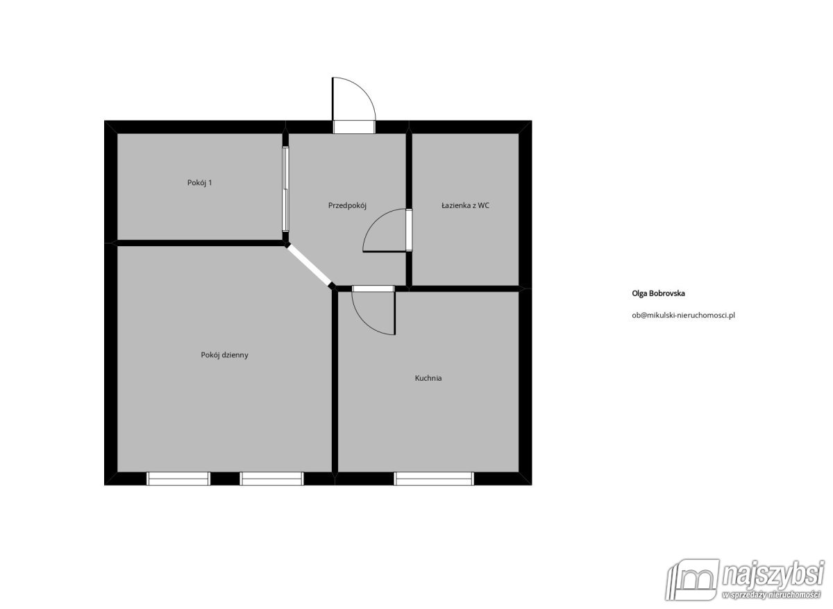 Szczecin-2 pokoje 41,10 m2, ul. Duńska  (20)