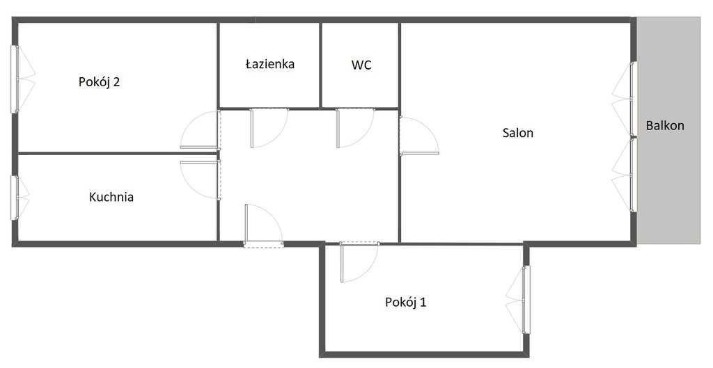 3 pokoje-2 łazienki, duży balkon-przy samym parku (15)