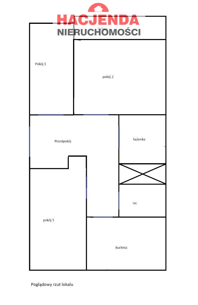 Mieszkanie, 3 pok., 61 m2, Police  (10)