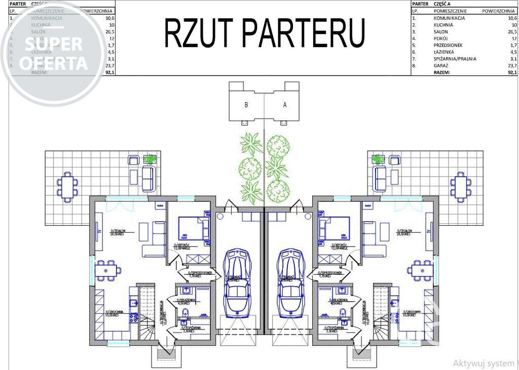 Bliźniak z garażem na duże działce Kobylanka (3)